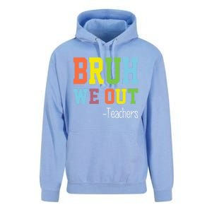 Cute End Of School Year Teacher Summer Bruh We Out Teachers Gift Unisex Surf Hoodie