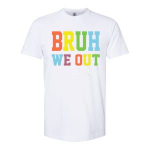 Cute End Of School Year Teacher Summer Bruh We Out Teachers Gift Softstyle CVC T-Shirt