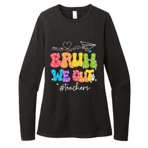 Cute End Of School Year Groovy Summer Bruh We Out Teachers Womens CVC Long Sleeve Shirt