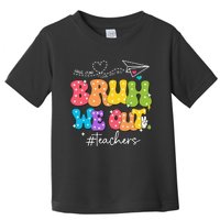 Cute End Of School Year Groovy Summer Bruh We Out Teachers Toddler T-Shirt