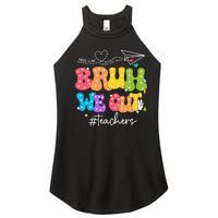 Cute End Of School Year Groovy Summer Bruh We Out Teachers Women's Perfect Tri Rocker Tank