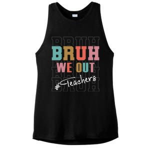 Cute End Of School Year Teacher Summer Bruh We Out Teachers Cute Gift Ladies PosiCharge Tri-Blend Wicking Tank