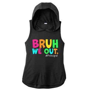 Cute End Of School Year Teacher Summer Bruh We Out Principal Ladies PosiCharge Tri-Blend Wicking Draft Hoodie Tank