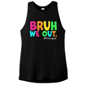 Cute End Of School Year Teacher Summer Bruh We Out Principal Ladies PosiCharge Tri-Blend Wicking Tank