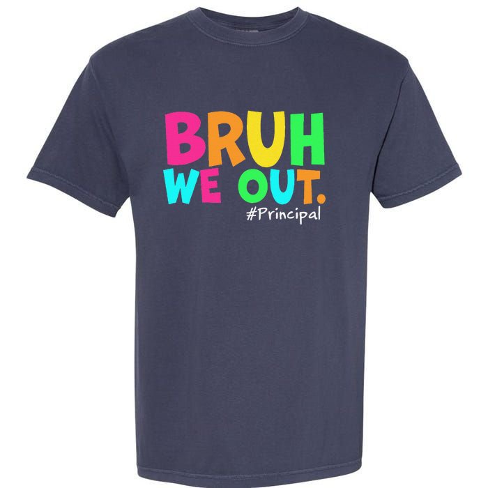 Cute End Of School Year Teacher Summer Bruh We Out Principal Garment-Dyed Heavyweight T-Shirt