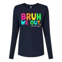 Cute End Of School Year Teacher Summer Bruh We Out Principal Womens Cotton Relaxed Long Sleeve T-Shirt