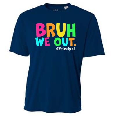 Cute End Of School Year Teacher Summer Bruh We Out Principal Cooling Performance Crew T-Shirt