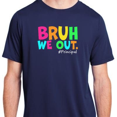 Cute End Of School Year Teacher Summer Bruh We Out Principal Adult ChromaSoft Performance T-Shirt