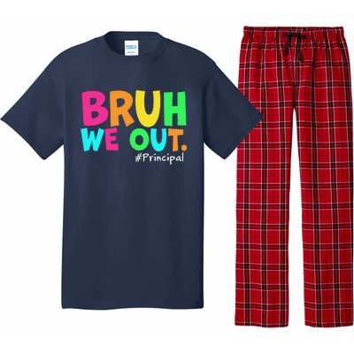 Cute End Of School Year Teacher Summer Bruh We Out Principal Pajama Set