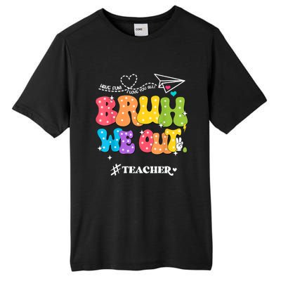 Cute End Of School Year Groovy Summer Bruh We Out Teachers Tall Fusion ChromaSoft Performance T-Shirt