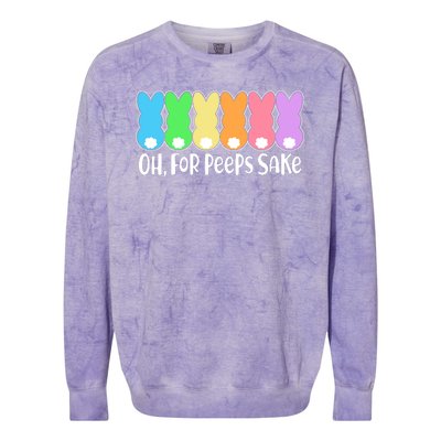 Cute Easter Oh For Peeps Sake Colorblast Crewneck Sweatshirt