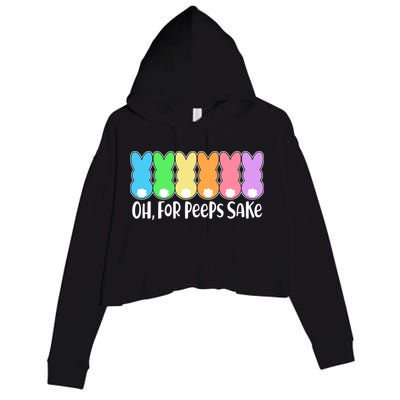 Cute Easter Oh For Peeps Sake Crop Fleece Hoodie