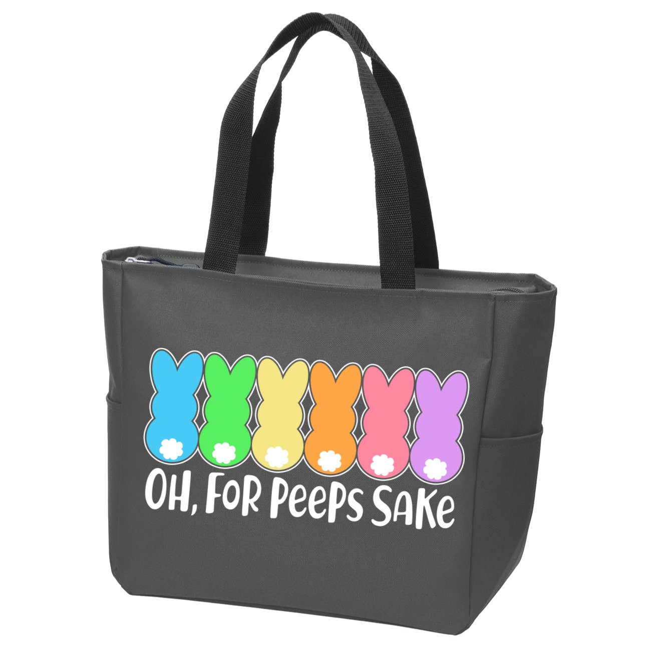 Cute Easter Oh For Peeps Sake Zip Tote Bag