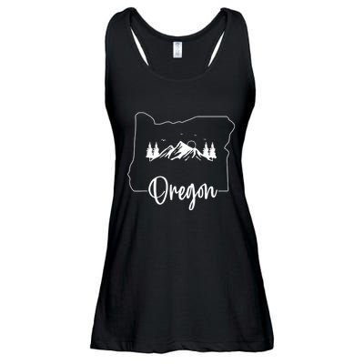 Cool Explore Oregon Pacific Northwest Mountain Life Portland Ladies Essential Flowy Tank