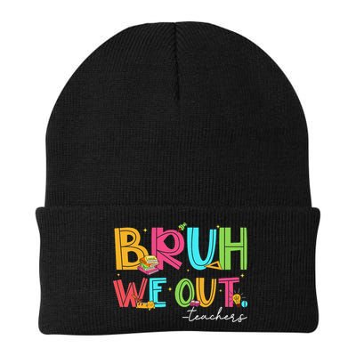 Cute End Of School Year Teacher Summer Bruh We Out Teachers Beanie
