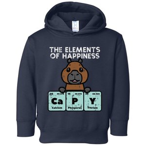 Capybara Elements Of Happiness Capy Science Toddler Hoodie