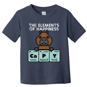 Capybara Elements Of Happiness Capy Science Toddler T-Shirt