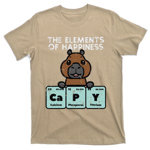 Capybara Elements Of Happiness Capy Science T-Shirt