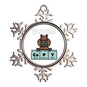 Capybara Elements Of Happiness Capy Science Metallic Star Ornament