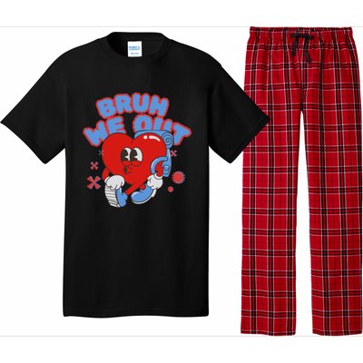 Cute End Of School Year Teacher Summer Bruh We Out Gift Pajama Set