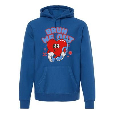 Cute End Of School Year Teacher Summer Bruh We Out Gift Premium Hoodie