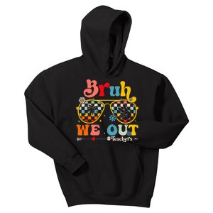 Cute End Of School Year Teacher Summer Bruh We Out Kids Hoodie