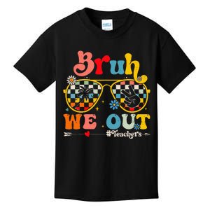 Cute End Of School Year Teacher Summer Bruh We Out Kids T-Shirt