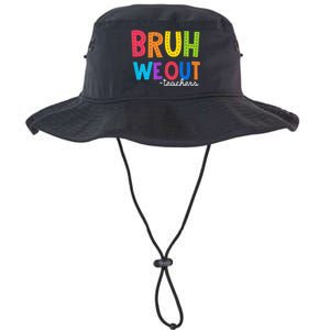 Cute End Of School Year Funny Summer Bruh We Out Teachers Legacy Cool Fit Booney Bucket Hat