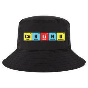 Curling Elementary Periodic Table Funny Gift Cool Comfort Performance Bucket Hat