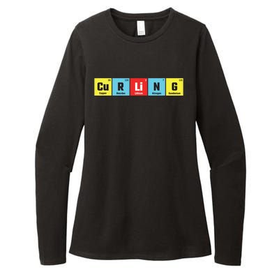 Curling Elementary Periodic Table Funny Gift Womens CVC Long Sleeve Shirt