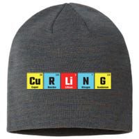 Curling Elementary Periodic Table Funny Gift Sustainable Beanie