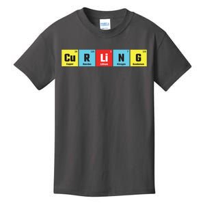 Curling Elementary Periodic Table Funny Gift Kids T-Shirt