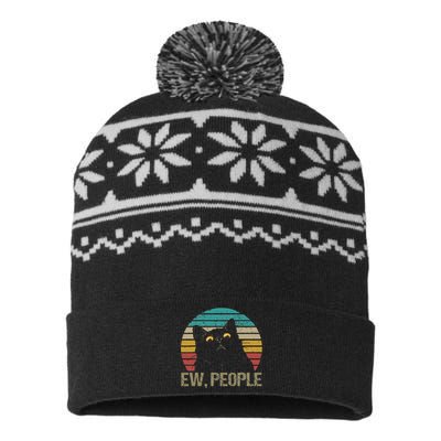 Cat Ew People USA-Made Snowflake Beanie