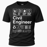Civil Engineer Product Label Funny Gift Cooling Performance Crew T-Shirt