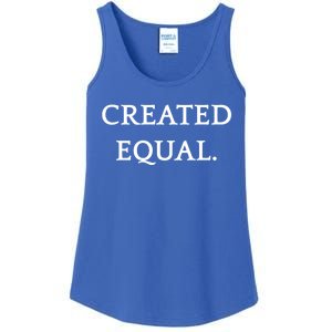 Created Equal Pay Pride Hu Rights Equality Activist Gift Ladies Essential Tank