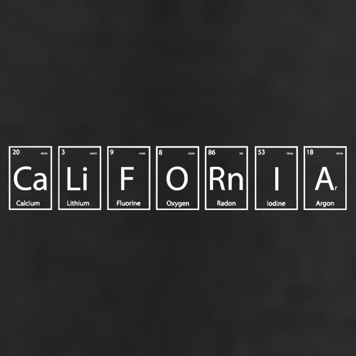 CaLiFORnIA Elements Periodic Table Cool Comfort Performance Bucket Hat