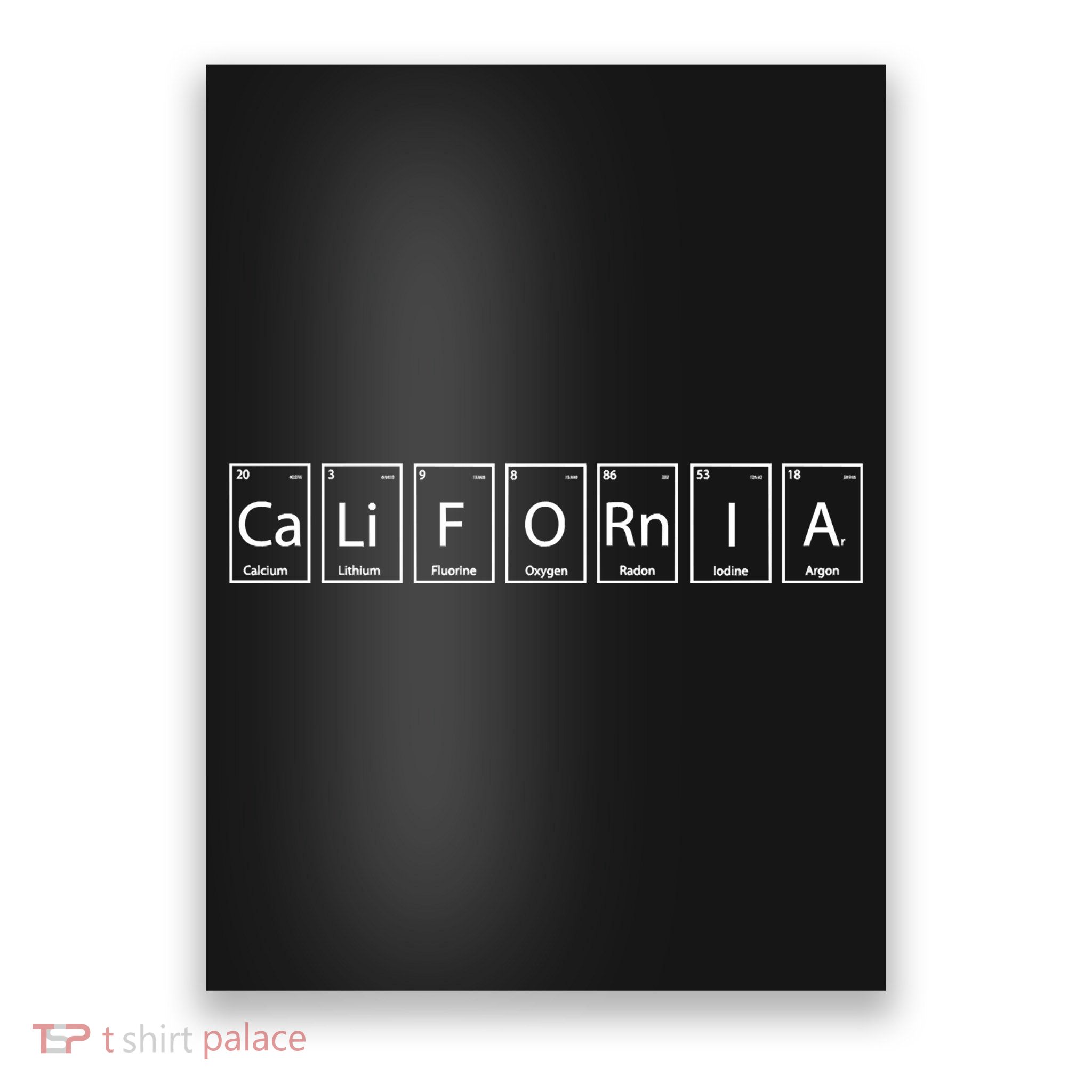 CaLiFORnIA Elements Periodic Table Poster