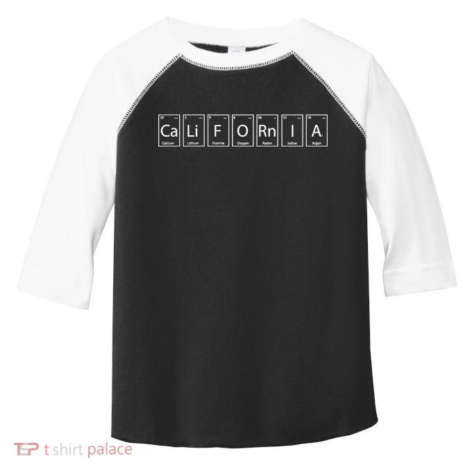 CaLiFORnIA Elements Periodic Table Toddler Fine Jersey T-Shirt