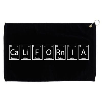 CaLiFORnIA Elements Periodic Table Grommeted Golf Towel