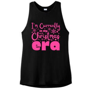 Christmas Era Pink Candycore Holiday Movie Watching Gift Ladies PosiCharge Tri-Blend Wicking Tank