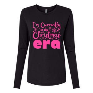 Christmas Era Pink Candycore Holiday Movie Watching Gift Womens Cotton Relaxed Long Sleeve T-Shirt