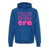 Christmas Era Pink Candycore Holiday Movie Watching Gift Premium Hoodie