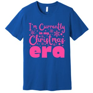 Christmas Era Pink Candycore Holiday Movie Watching Gift Premium T-Shirt