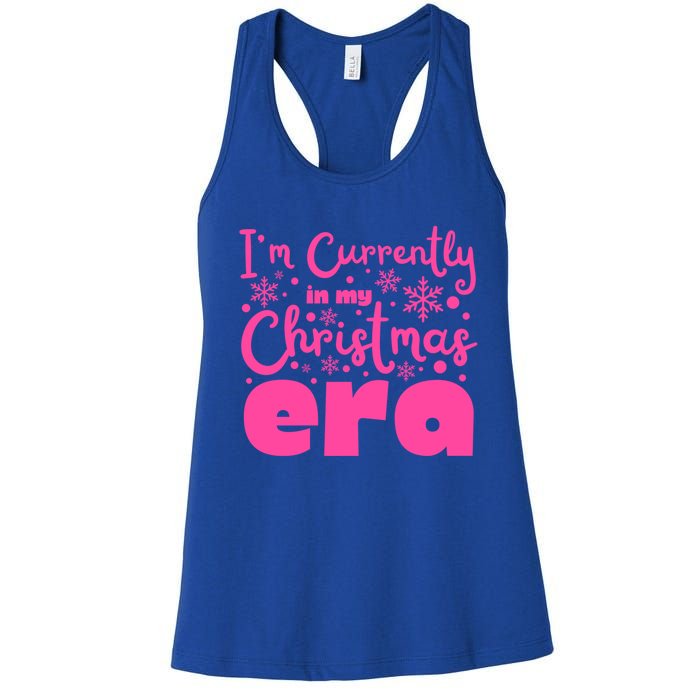 Christmas Era Pink Candycore Holiday Movie Watching Gift Women's Racerback Tank