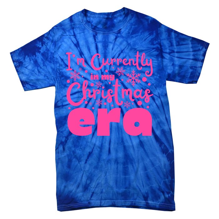 Christmas Era Pink Candycore Holiday Movie Watching Gift Tie-Dye T-Shirt