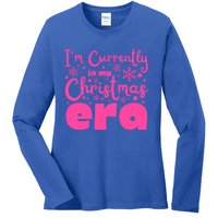 Christmas Era Pink Candycore Holiday Movie Watching Gift Ladies Long Sleeve Shirt