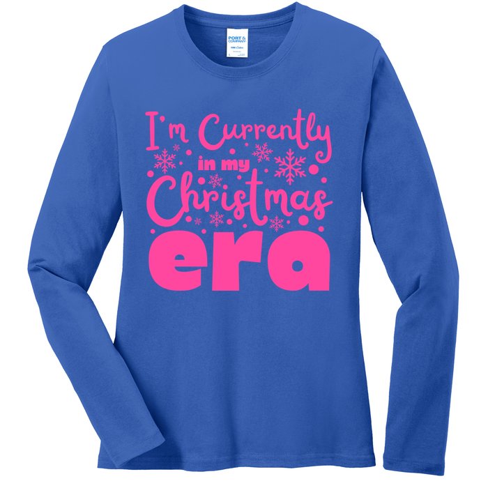 Christmas Era Pink Candycore Holiday Movie Watching Gift Ladies Long Sleeve Shirt