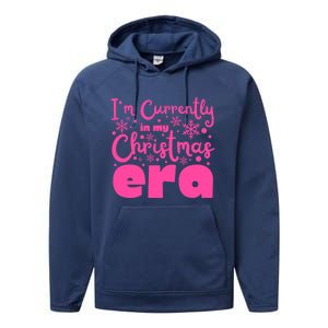 Christmas Era Pink Candycore Holiday Movie Watching Gift Performance Fleece Hoodie