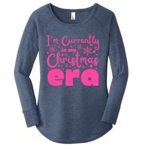 Christmas Era Pink Candycore Holiday Movie Watching Gift Women's Perfect Tri Tunic Long Sleeve Shirt