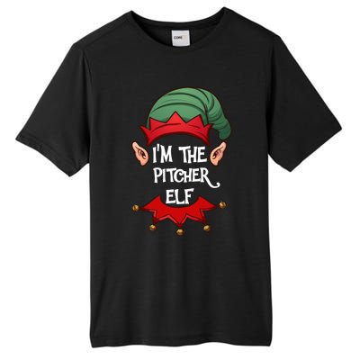 Christmas Elf Pajama IM The Pitcher Elf Christmas Gift Tall Fusion ChromaSoft Performance T-Shirt